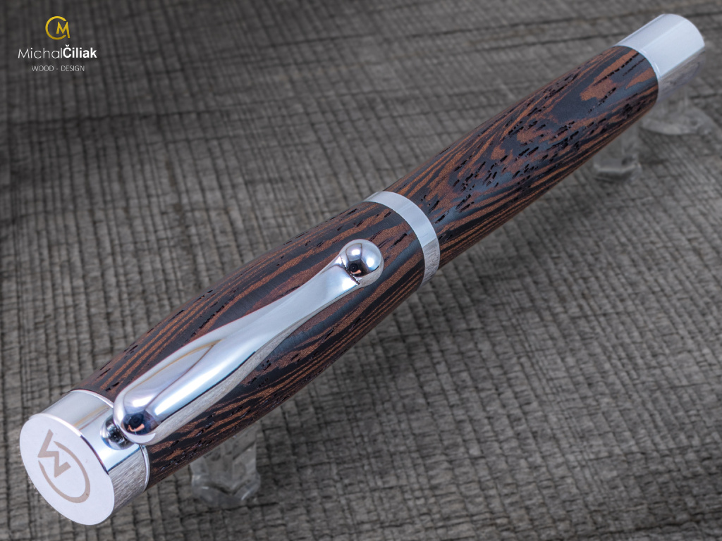 Dřevěné kuličkové pero Superior Wengé Elegant Chrome