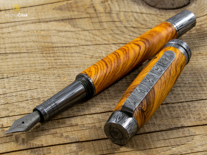 damascus pen by michal ciliak mawimbi limited edition 2020 1 4