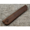 _Ručně vyrobené kožené pouzdro na propisku - Tmavě hnědá