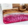 Veľká servírovacia doska – rovné hrany – pink