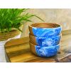 Fa design tál OCEAN – kék műgyanta (105 × 40 mm)