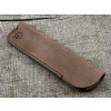 Ručně vyrobené kožené pouzdro na pero - Tmavě hnědá
