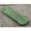 Ručně vyrobené kožené pouzdro na pero - Zelená