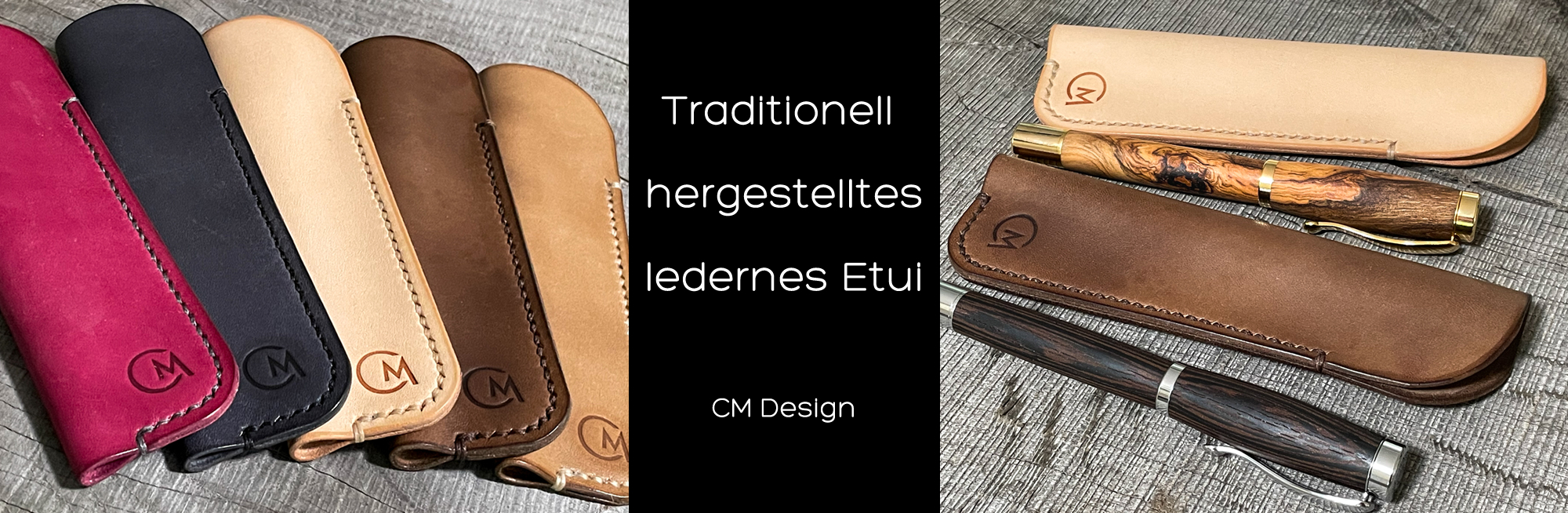 Handgefertigte Schutzhülle aus echtem Leder