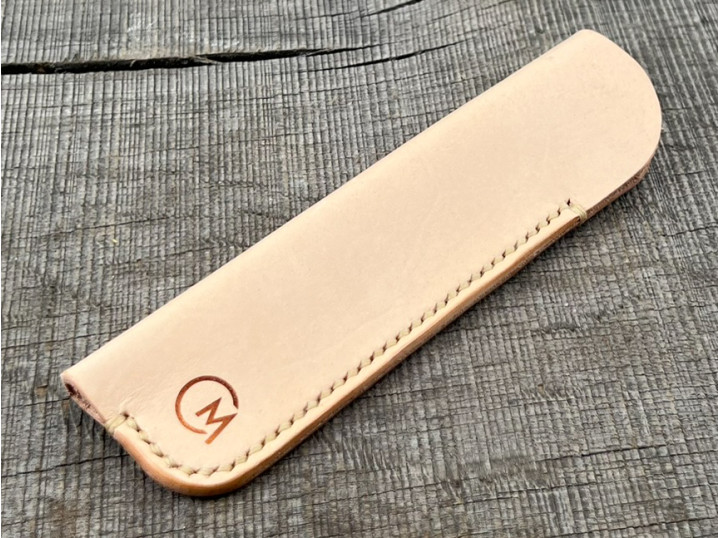 _Traditionell hergestelltes, ledernes Etui für Füller - natürliche