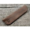 Traditionell hergestelltes, ledernes Etui für Füller - dunkelbraun
