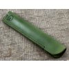 Traditionell hergestelltes, ledernes Etui für Füller - Grün