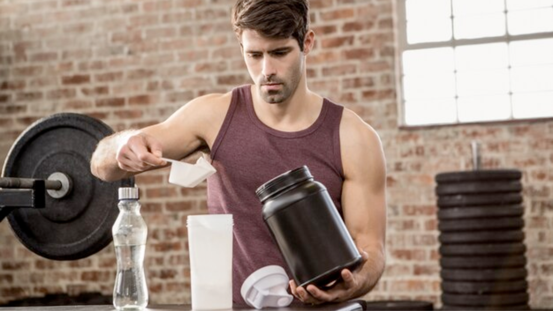 Muž ve fitness