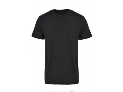 čierne basic pánske tričko s krátkym rukávom