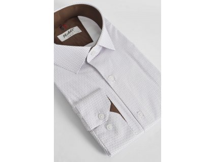biela slim fit košeľa