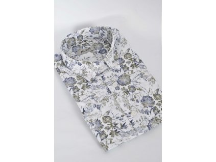 Pánska vzorovaná  košeľa SLIM FIT s krátkym rukávom 18270
