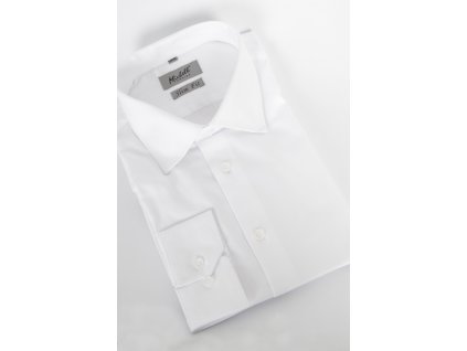Pánska Slim biela košeľa s dlhým rukávom na výšku 164/170 15174