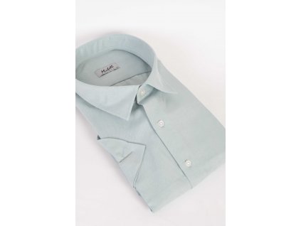 Pánska mentolová jednofarebná košeľa SLIM FIT na výšku 176/182cm 18620
