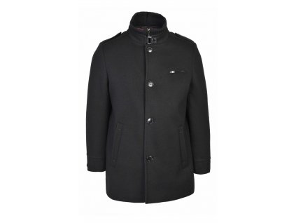 Pánsky čierny kabát 14756