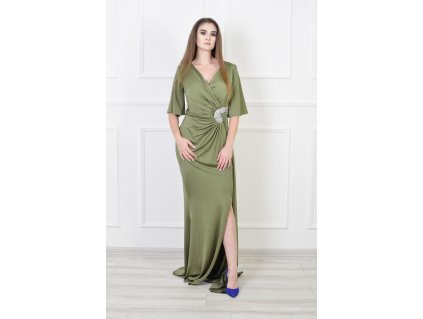 dámske dlhé zelené šaty