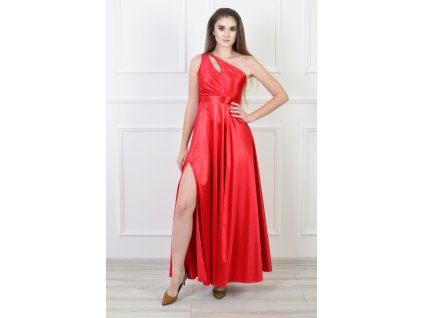 dámske červené spoločenské šaty