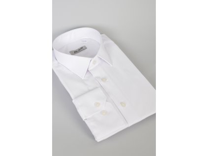 Pánska biela Slim fit košeľa s dlhým rukávom na výšku 176 až 182 cm 19395