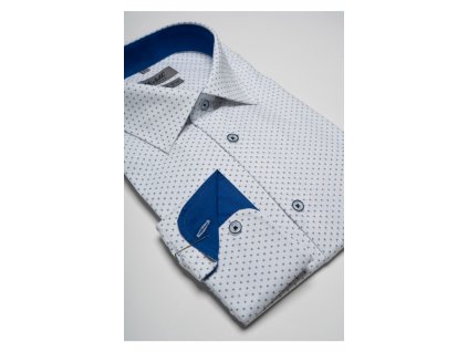 Košeľa s dlhým rukávom s modrými časťami Slim fit 188-194 15496