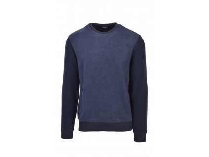 Tmavomodrý sveter s modrými detailmi 19271