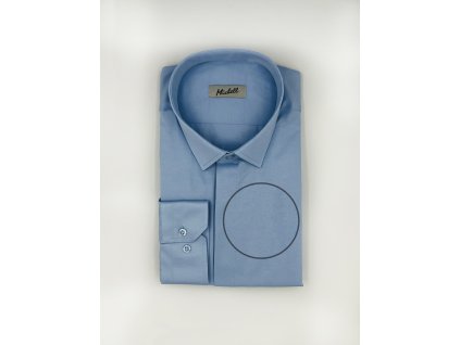 Pánska Slim fit bledomodrá košeľa so skrytou légou na výšku 182/188 cm 21103