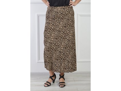 Dlhá dámska leopardia sukňa 22027