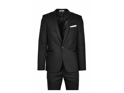 Pánske čierne jednofarebné oblekové sako 16383