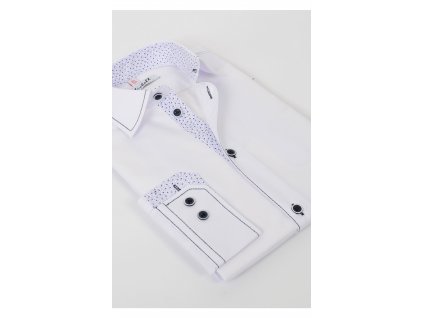 Detská biela košeľa s dlhými rukávmi 16440