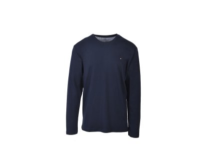 Pánske hladké bavlnené tmavomodré tričko 22385