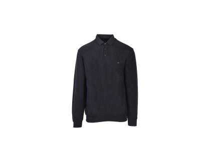 Pánska antracitová polokošeľa s dlhým rukávom 22428