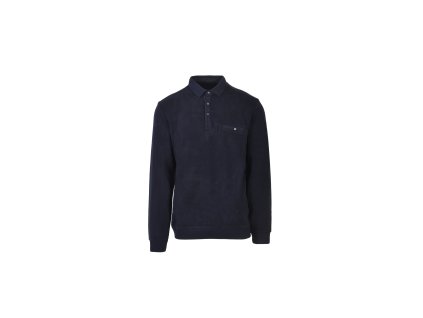 Pánska tmavomodrá polokošeľa s dlhým rukávom 22430