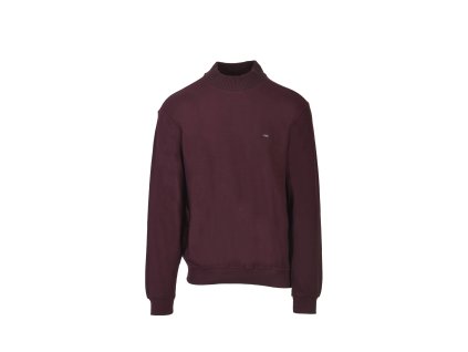 Pánsky bordový pulóver so stojačikom 22434