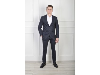 Pánske elegantné modrosivé nohavice 23029