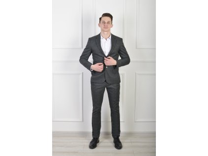 Pánske tmavozelené kockované sako 22266