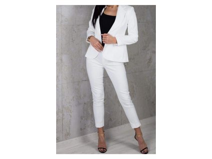 Dámske biele nohavice   elegantné 16731