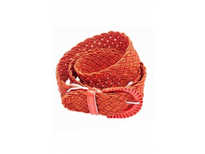 Dámsky červený pletený opasok 16940