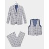 chlapčenský kockovaný oblek