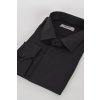 Čierna slim fit košeľa s dlhým rukávom na výšku 176 až 182 cm 18662