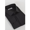 Čierna slim fit košeľa s dlhým rukávom na výšku 176 až 182 cm 18662