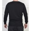Pánsky čierny pulóver s výstrihom a jemným vzorom 19224