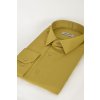 Pánska horčicová Slim fit košeľa s dlhým rukávom na výšku 176 až 182 cm 19340