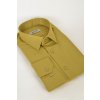 Pánska horčicová Slim fit košeľa s dlhým rukávom na výšku 176 až 182 cm 19340