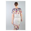 Krátke vzorované kvetované šaty na bežné denne nosenie 15580