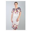 Krátke vzorované kvetované šaty na bežné denne nosenie 15580