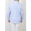 Dámska biela košeľa s modrými pruhmi 21419