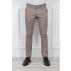 Pánske Slim hladké nohavice hnedej farby 21331