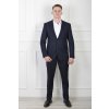 Pánske oblekové sako tmavomodrej farby so štruktúrou 21409