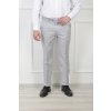 Pánske oblekové nohavice bledosivej farby s jemným vzorom 21513