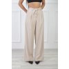 Dámske dlhé široké nohavice béžovej farby 21731