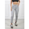 Dámske 7/8 sivé jeansove nohavice 21864