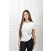 Dámske biele tričko so zlatou aplikáciou 21791